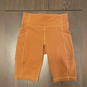 Lululemon Invigorate High Rise Short 10" Biker Shorts Ancient Copper Size 6
